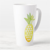 Wasserfarben Geometrische Ananas Milchtasse (Rechte Ecke)