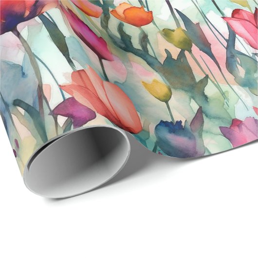 Wasserfarben Geschenkpapier (Rolleneckpunkt)