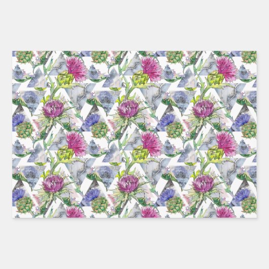 Wasserfarben Geschenkpapier Set (Vorderseite 2)