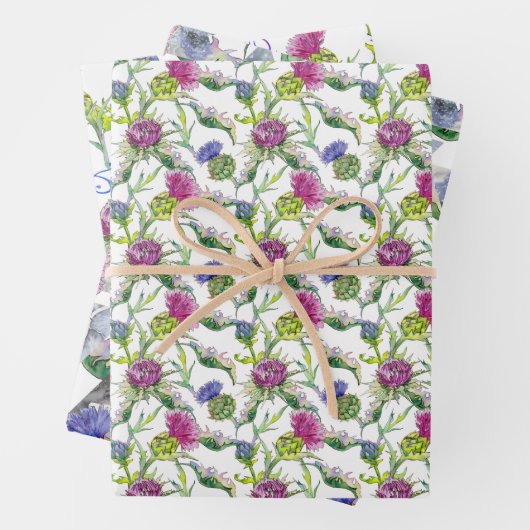 Wasserfarben Geschenkpapier Set (Beispiel)