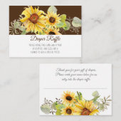 Wasserfarben Girl Boho Begleitkarte (Vorne/Hinten)