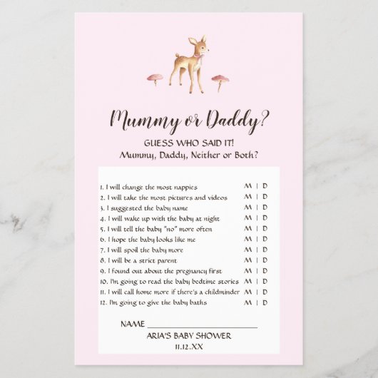 Wasserfarben-Girl Flyer (Vorne)