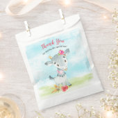 Wasserfarben Girl Goat Farm Vielen Dank Geschenktütchen (Ausgeschnitten)