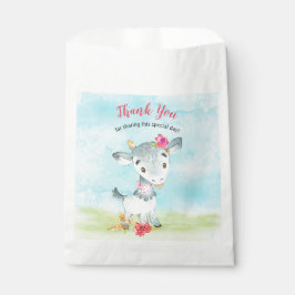 Wasserfarben Girl Goat Farm Vielen Dank Geschenktütchen