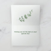 Wasserfarben-Glückwunsch zum Geburtstag Faltkarte Karte (Innenseite)