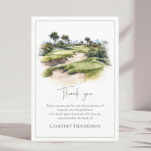 Wasserfarben-Golfplatz-Bestattungssympathie