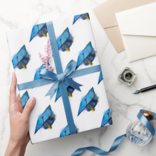 Wasserfarben-Graduierungskappe Geschenkpapier