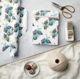 Wasserfarben-Graduierungskappe Geschenkpapier