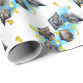 Wasserfarben-Graduierungskappe Geschenkpapier (Rolleneckpunkt)