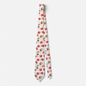 Wasserfarben Granatapfel Mittelmeerfruchtmuster Krawatte (Vorderseite)