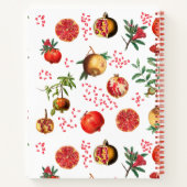 Wasserfarben Granatapfel Mittelmeerobst Rezept Notizblock (Rückseite)