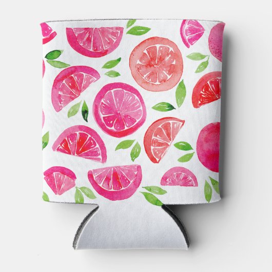 Wasserfarben-Grapefruit Dosenkühler (Vorderseite)