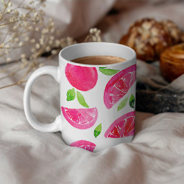 Wasserfarben-Grapefruit Kaffeetasse