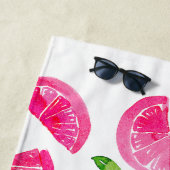 Wasserfarben-Grapefruit Strandtuch (Beispiel)