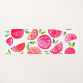Wasserfarben-Grapefruit Yogamatte (Vorderseite (Horizontal))