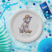 Wasserfarben Großes Dankopapapier Pappteller (Party)