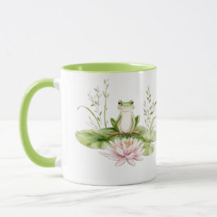 Wasserfarben Grüner Frosch Tasse