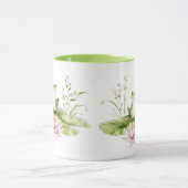 Wasserfarben Grüner Frosch  Tasse (Zentrum)
