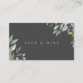 Wasserfarben-Grünflächen aus Weide und Leaf Visitenkarte (Vorderseite)