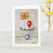 Wasserfarben-Grußkarte Karte (Gelbe Blume)