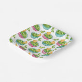 Wasserfarben-Guacamole-&-Chips-Fiesta-Party-Teller Pappteller (Gewinkelt)