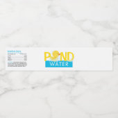 Wasserfarben-Gummihaube Wasserflaschenetikett (Einzelnes Label)