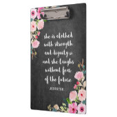 Wasserfarben-Halbpension Christliche Bibel Verse Klemmbrett (Links)