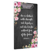 Wasserfarben-Halbpension Christliche Bibel Verse Klemmbrett (Rechts)