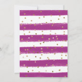 Wasserfarben Halloween Blume Kinderdusche Einladung (Rückseite)