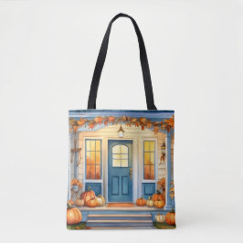 Wasserfarben Halloween Fall Pumpkins Autumn Leaves Tasche