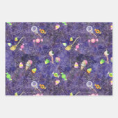 Wasserfarben Halloween-Leckereien Kürbiskröten Geschenkpapier Set (Vorderseite)