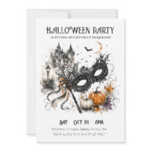 Wasserfarben-Halloween-Maskenball