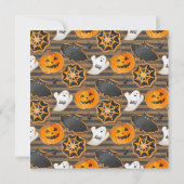 Wasserfarben-Halloween-Party Einladung (Rückseite)