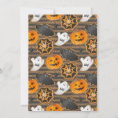 Wasserfarben-Halloween-Party Einladung (Rückseite)