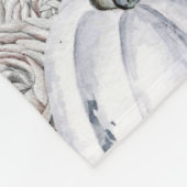 Wasserfarben Halloween Pumpkins Skulls Schwarz-wei Fleecedecke (Ecke)