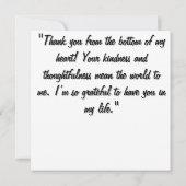 Wasserfarben Hand Ausgezeichnete Linien Herz Skizz Dankeskarte (Rückseite)