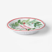 Wasserfarben Hand bemalt Weihnachtskranz Pappteller (Gewinkelt)