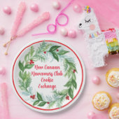 Wasserfarben Hand bemalt Weihnachtskranz Pappteller (Party)