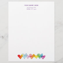 Wasserfarben, handGezeichnet, durchsichtige Herzen