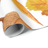 Wasserfarben, handgezeichnet, nahtlos, Herbst f Geschenkpapier (Rolleneckpunkt)