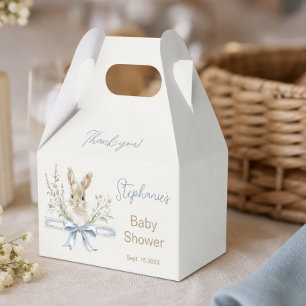 Wasserfarben-Hasen-Baby-Party mit Wildblumen Geschenkschachtel