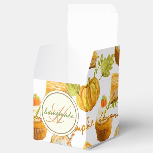 Wasserfarben, hausgemachte Kürbiskuchen, Leckereie Geschenkschachtel (Geöffnet)