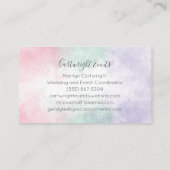 Wasserfarben - Heart Gemüses Pastel Visitenkarten Visitenkarte (Rückseite)