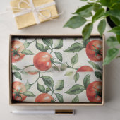 Wasserfarben-Heirloom Tomato-Muster Seidenpapier (Geschenk)