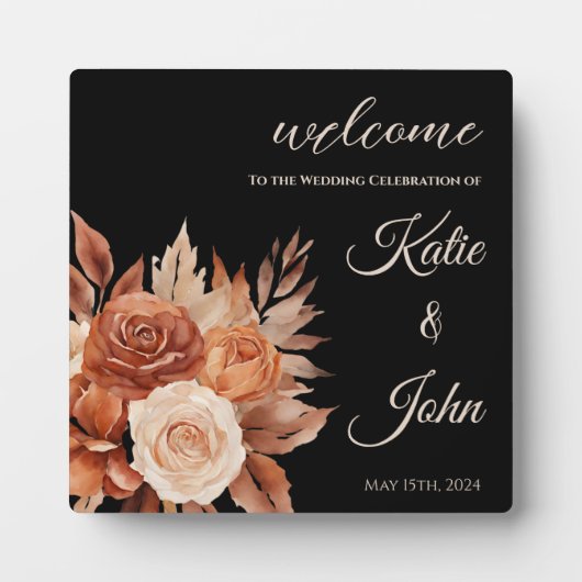 Wasserfarben Herbst Elegance - Fotoplatte (Vorderseite)