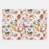 Wasserfarben Herbst Herbst Waldtiere Geschenkpapier Set (Vorderseite 2)