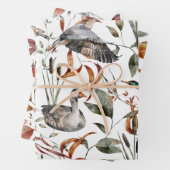 Wasserfarben Herbst Herbst Waldtiere Geschenkpapier Set (Beispiel)