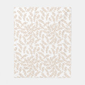 Wasserfarben Herbst lässt gemütliche Herbstblanken Fleecedecke (Vorderseite)