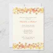 Wasserfarben Herbst Probe Abendessen Einladung (Vorderseite)