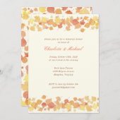 Wasserfarben Herbst Probe Abendessen Einladung (Vorne/Hinten)